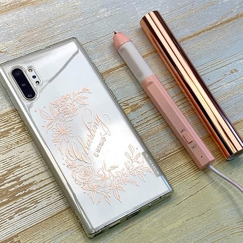 Miniatura 5 de Juego de bolígrafos de papel de aluminio térmico y rollos de papel de aluminio activado para hacer tarjetas, kits de herramientas de álbumes de