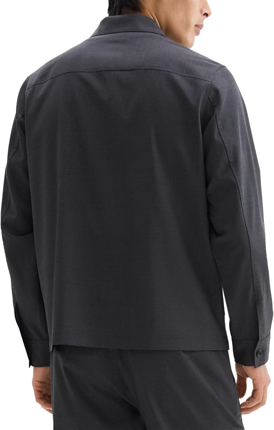 Theory Mens Overshirt Travel Jacket in Motion Wool - Image 8