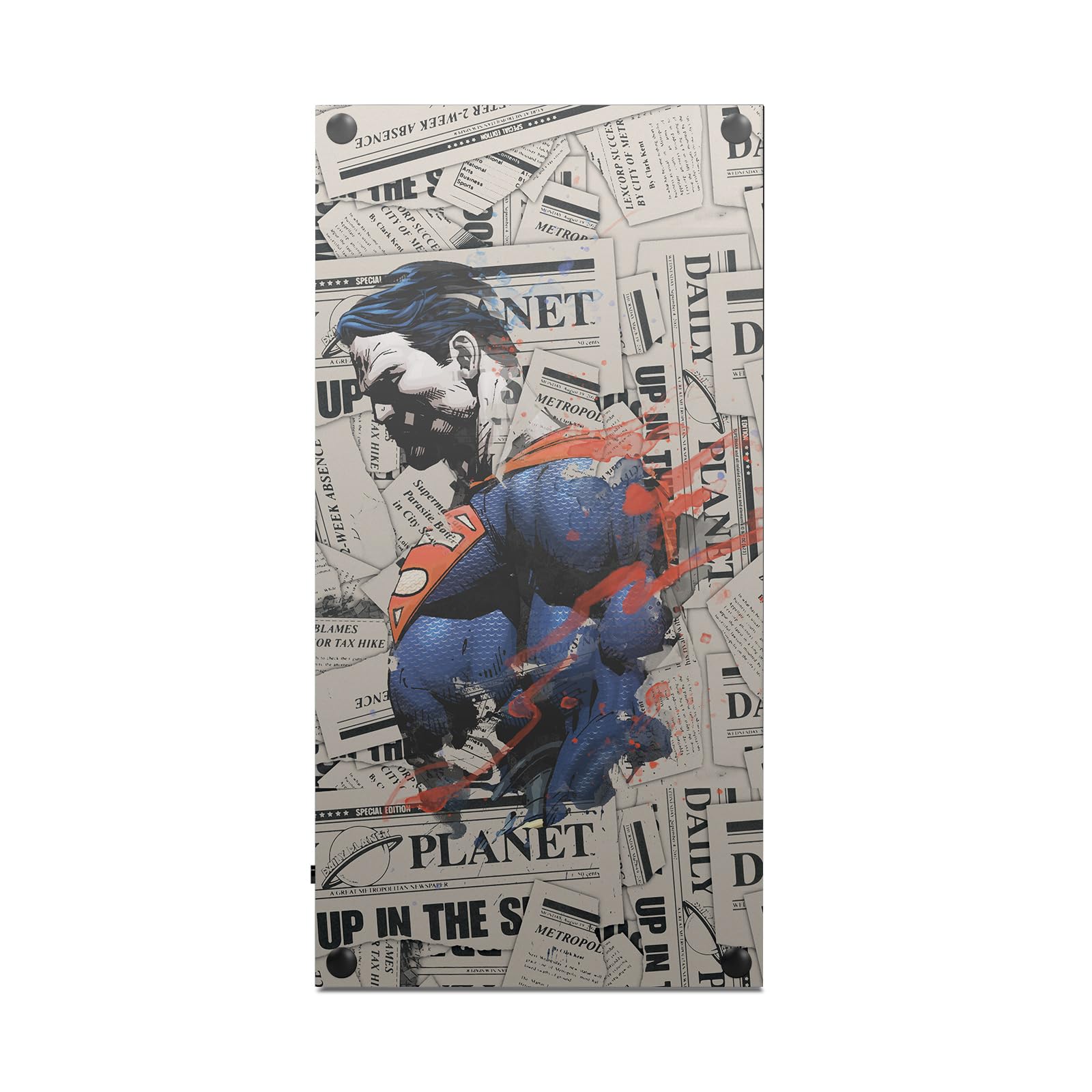 Head Case Designs sous Licence Officielle Superman DC Comics Journal Logos Et Bandes Dessinées Vinyle Autocollant De Jeu Peau Autocollant Couverture Compatible avec Xbox Series X Console
