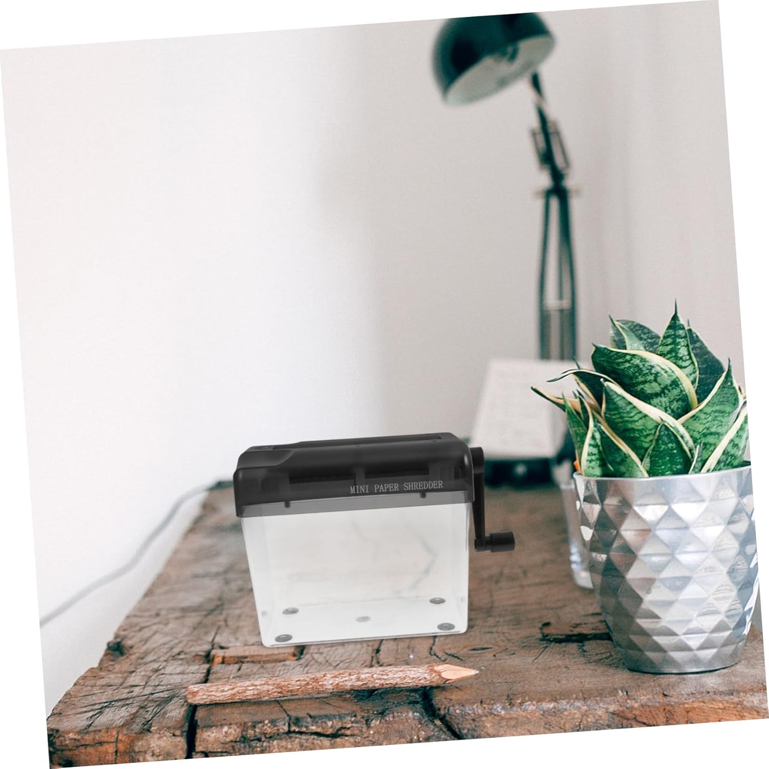 Generic Manual Desktop Paper Shredder Portable Handheld Small Paper Shredder for Home and Office Use Suitable for Document