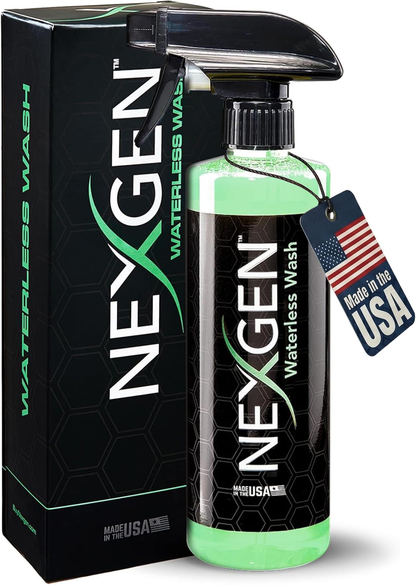 Waterless Car Wash (16oz) - Ultimate Waterless Car Cleaner - Scratch-Free and High-Gloss Shine - On-the-Go Car Detailing - Car Cleaning Supplies - Ideal for Cars, Trucks, Boats & More!