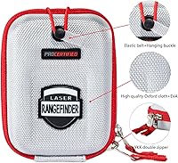 Vista 2 de Telémetro de golf, carcasa rígida, funda de transporte EVA compatible con Callaway 300 Pro y Bushnell V6 V5 V4 V3 V2 Pro X2 XE u otros telémetro