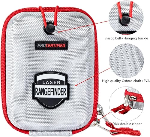 Miniatura 2 de Telémetro de golf, carcasa rígida, funda de transporte EVA compatible con Callaway 300 Pro y Bushnell V6 V5 V4 V3 V2 Pro X2 XE u otros telémetro