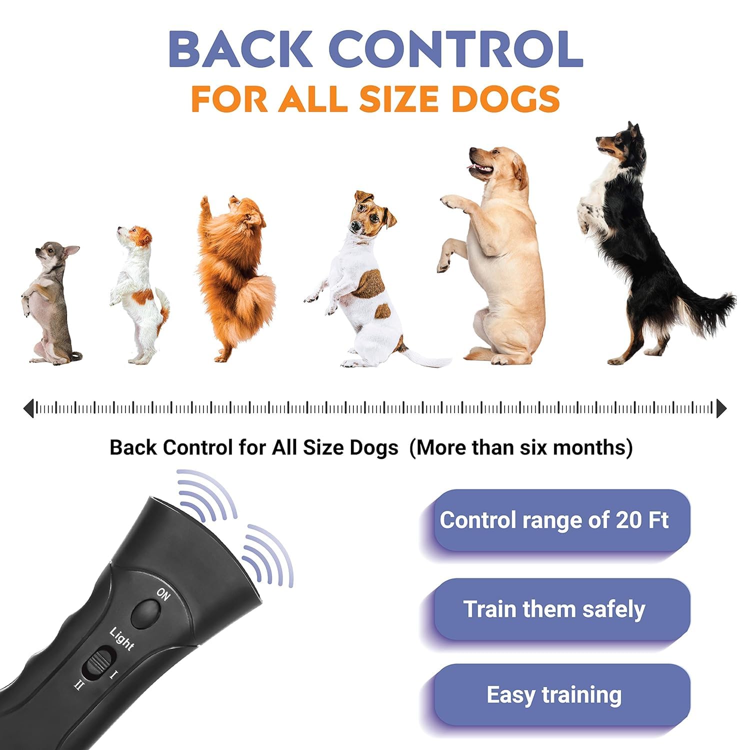 Shop Comfort Barx Buddy Anti Barking Device - Bark Buddies Pet Gentle Remote Stop Barking Dog Devices - 20 Ft Control Range Ultrasonic Barking Dog Deterrent - Handheld Anti-Barking Dog Training Device 2