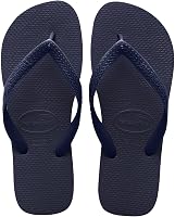 Havaianas Women's Top Navy Blue Flip Flop Sandals 7-8 M US - Authentic Brazilian Comfort, Slip-Resistant & Durable