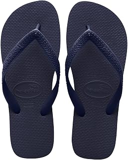 Havaianas Women's Top Navy Blue Flip Flop Sandals 7-8 M US - Authentic Brazilian Comfort, Slip-Resistant & Durable