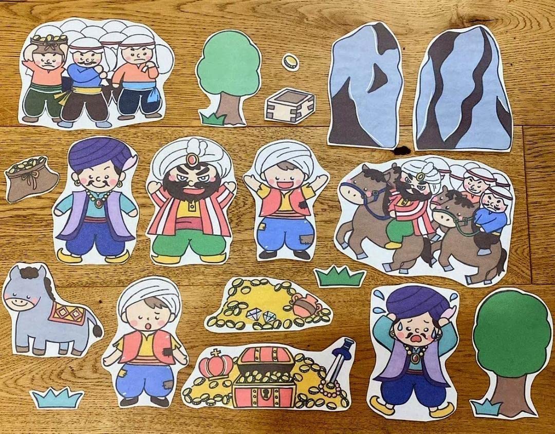 まぐ様オーダー品　おむすびころりん　アリババと40人の盗賊　テーブルシアター まぐ様オーダー品 おむすびころりん アリババと40人の盗賊