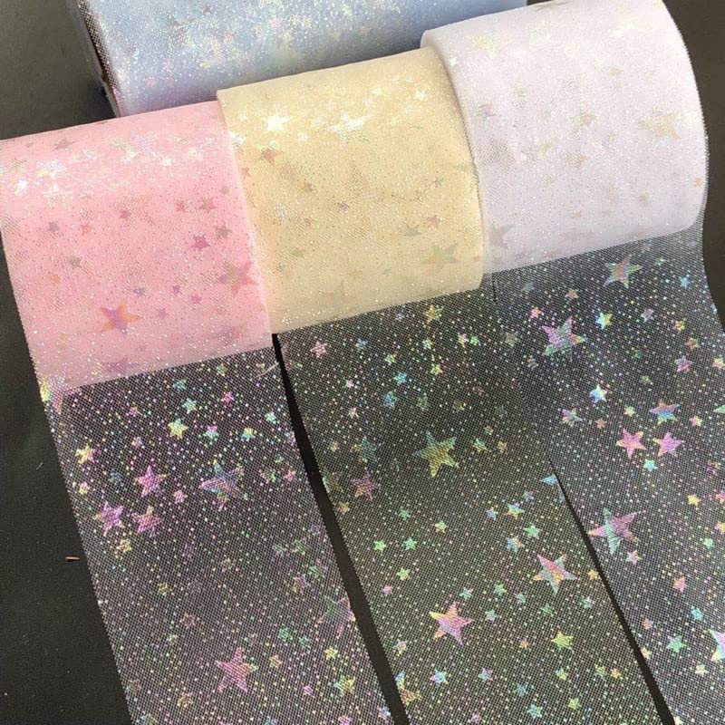 Cheriswelry Ruban En Mousseline De Soie De 2,5 Cm 9 M