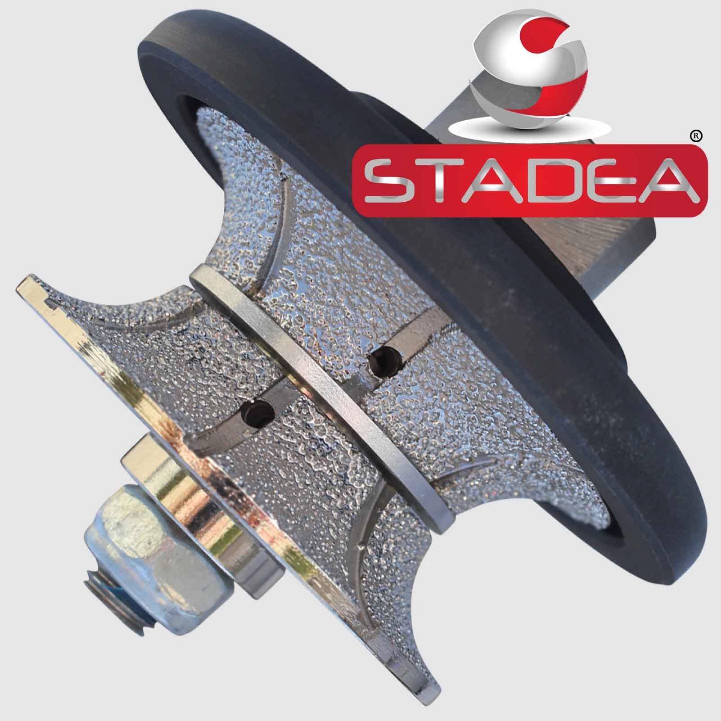 STADEA Diamond Profile Wheel/Profile Grinding Wheel Full Bullnose 25 MM 1" high for Grinder Polisher Tile Granite Marble Concrete Shaping/Diamond Profiling