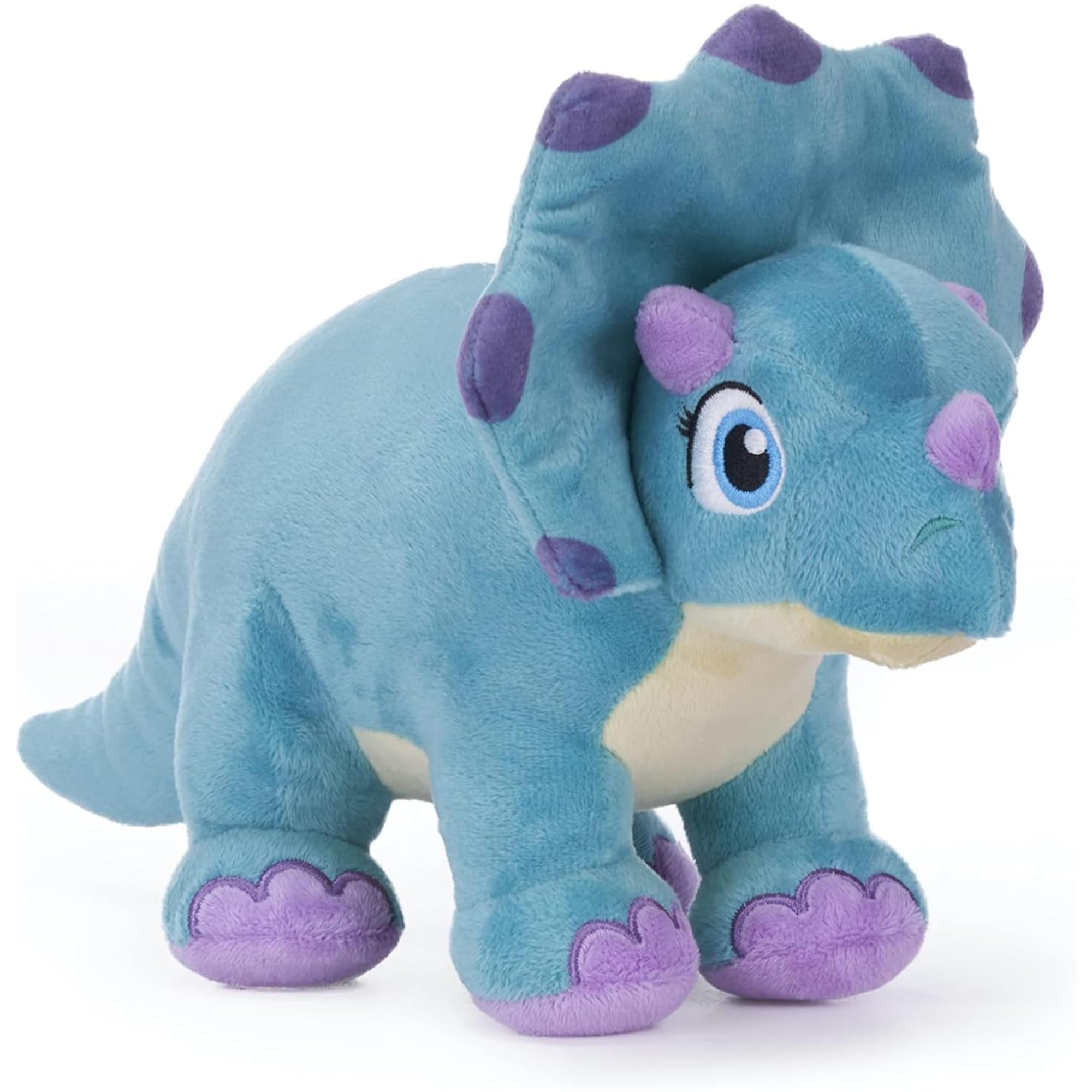 Blue Meadow Bargain Bundles Dinky Dinos Super Soft Large Gift Quality Embroidered 12" 30cm Plush Dinosaurs - (Triceratops)