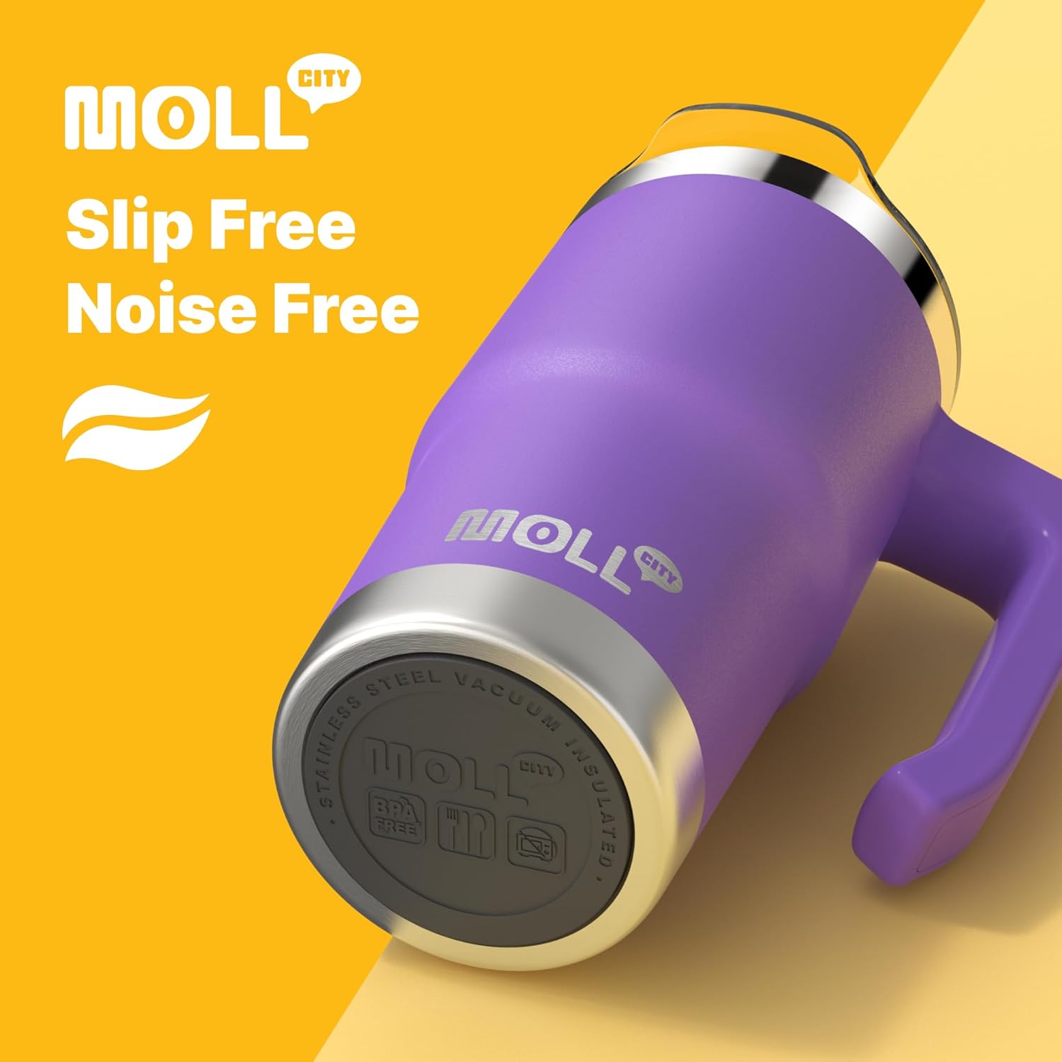 Kids Tumbler-16 oz Stainless Steel Double Wall Vacuum Insulated Tumbler Cup with Lid and Straw Travel Coffee Mug with Handle(Hot Pink) - Image 2