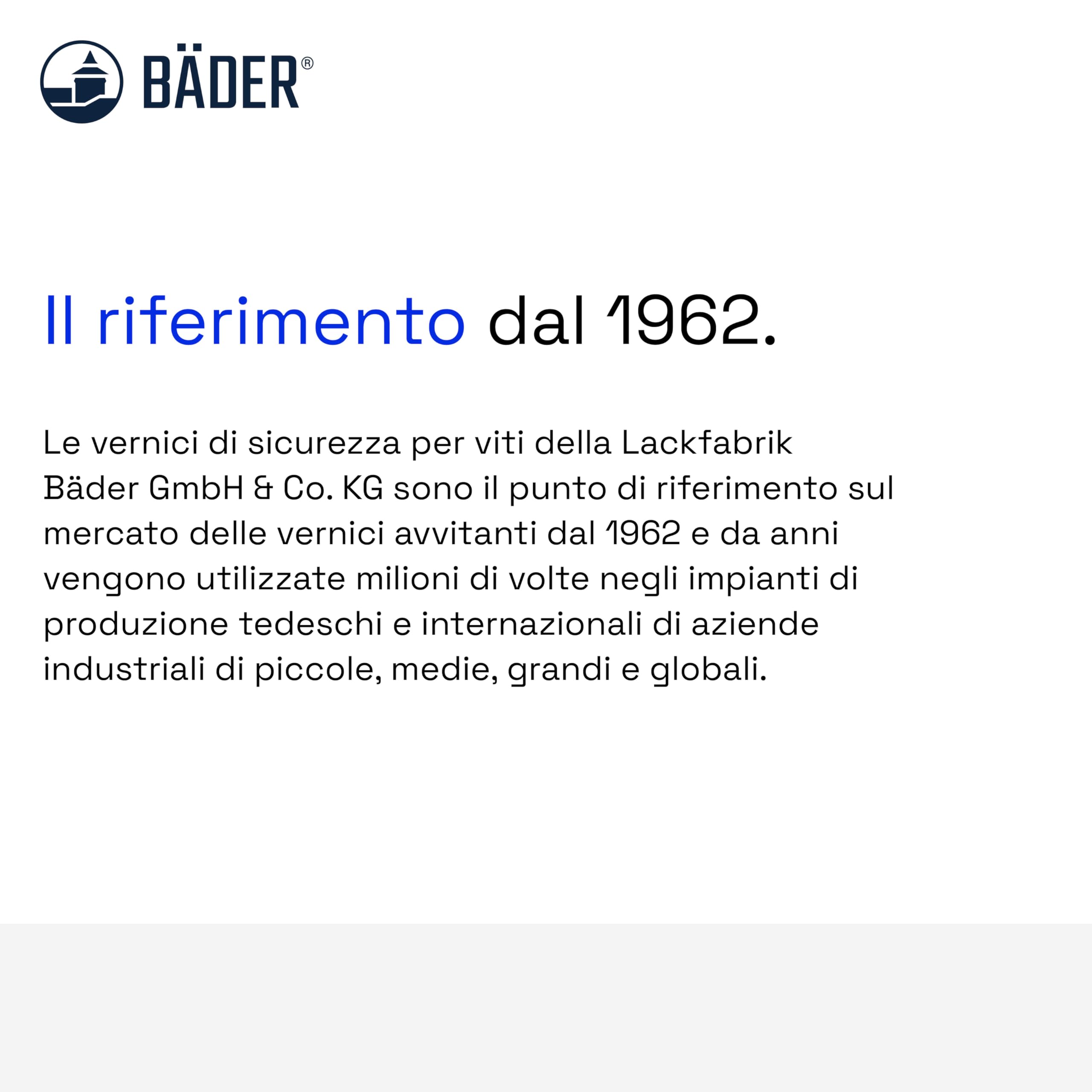 Sigillante originale Bäder Torque indicatore antimanomissione arancione 20 ml – Threadlocker Made in Germany dal 1962 – Penna di sicurezza.
