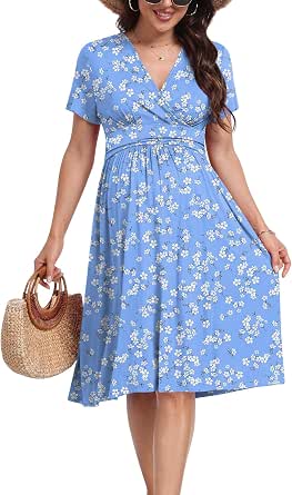 Maternity Dress Summer Wrap Baby Shower Pregnancy Nursing