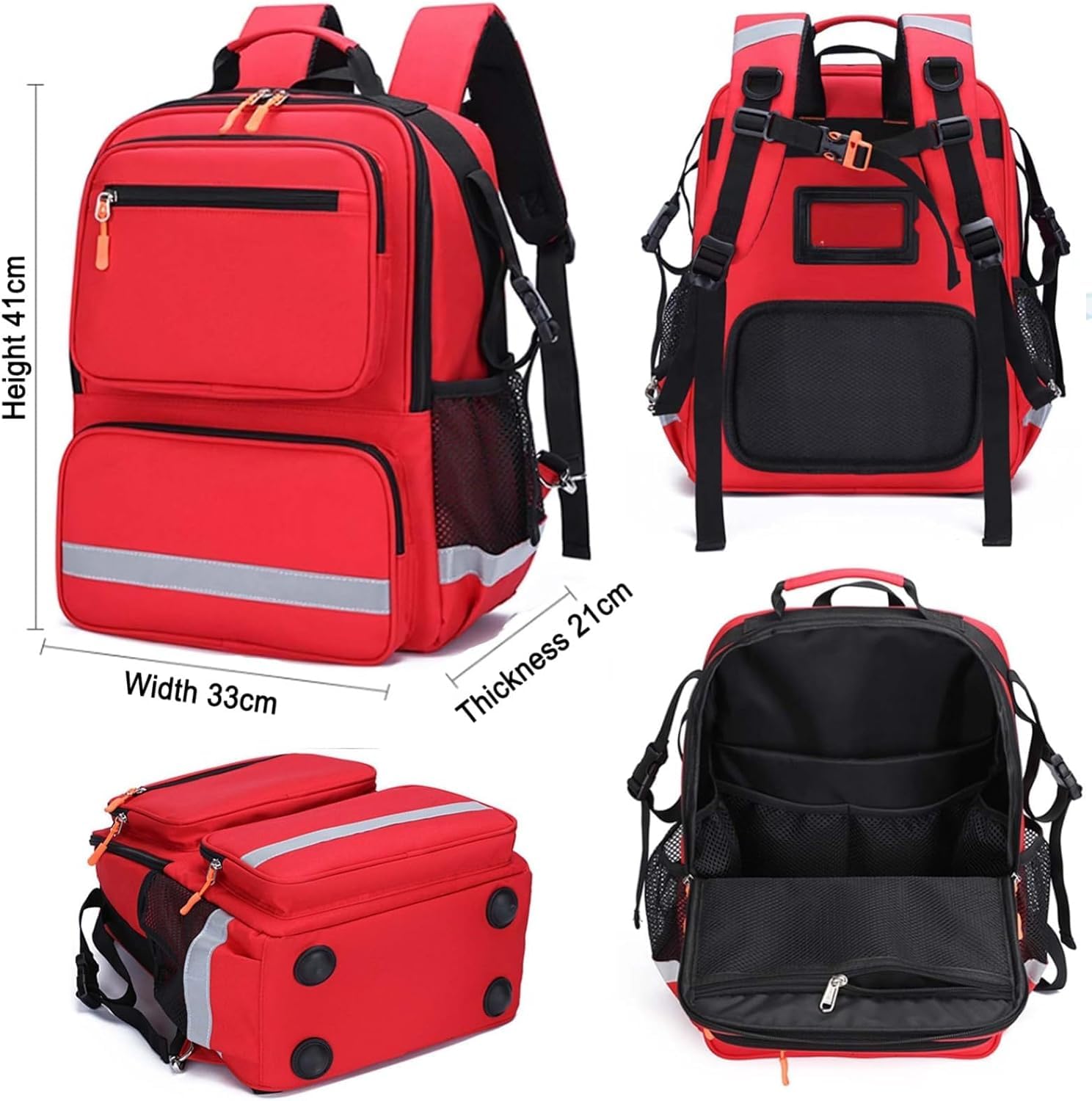Bolsa De Silla De Ruedas De Lujo, Mochila para Silla De Ruedas, Accesorio De Bolsa De Silla De Ruedas para La Parte Trasera De La Silla De Ruedas - Bolsa De Almacenamiento Grande con Compar, B