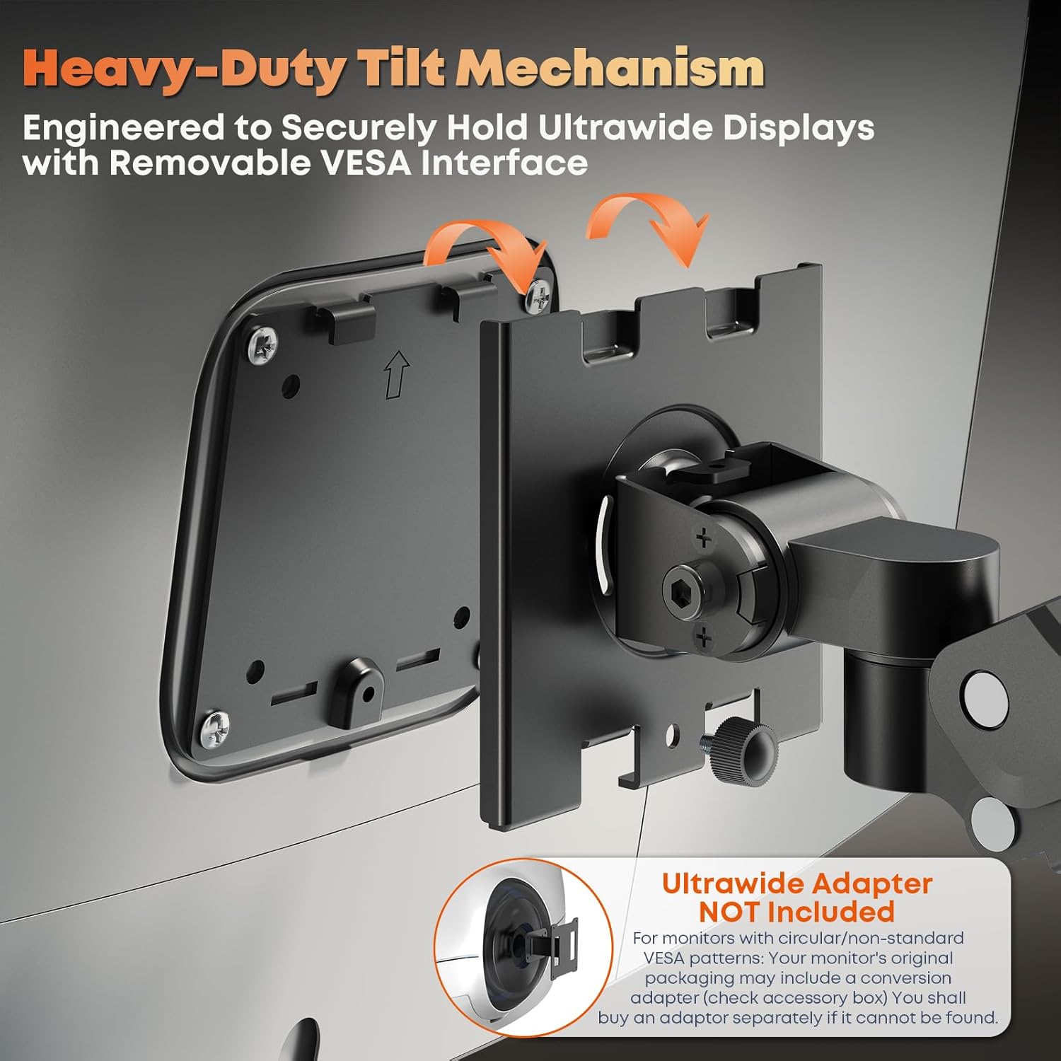 PUTORSEN Dual Monitor Wall Mount for 17-49" Ultrawide Screens,Heavy Duty Fully Adjustable Gas Spring Monitor Arm Holds 44 lbs per Arm,VESA 75/100mm,Space-Saving Desk Solution for Office &Home,Black