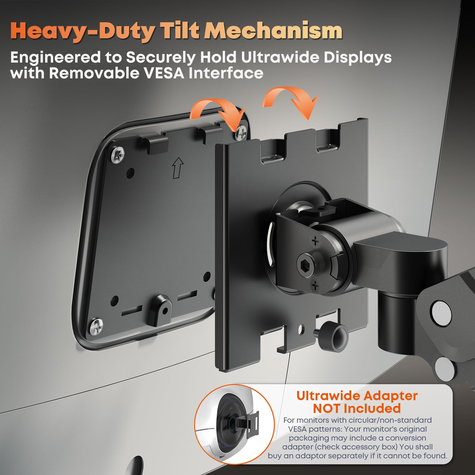 Dual Monitor Wall Mount für 17-49" Ultrawide-Bildschirme, Voll Verstellbarer Gasfeder-Monitorarm,hält bis zu 20 kg pro Arm, VESA 75/100mm, Platzsparende Schreibtischlösung für Büro & Zuhause, Schwarz