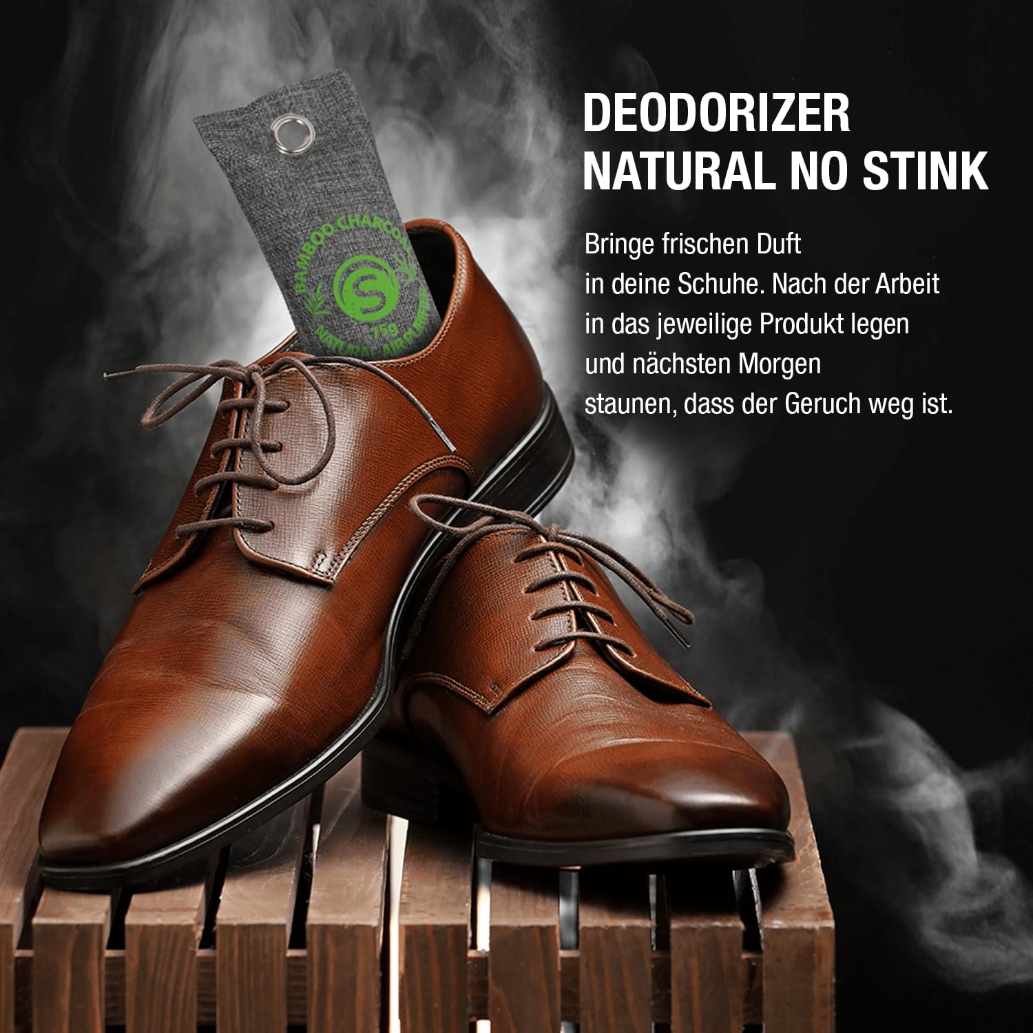Set Antiodor para Zapatos – 8x Bolsas Carbón Activo + Spray Probiótico 100ml – Elimina Malos Olores y Sudor de Pies – Desodorante Natural sin Químicos ni Perfumes