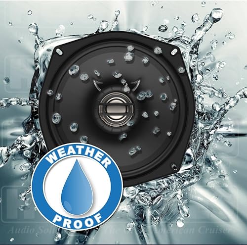 Miniatura 5 de Hogtunes Kit AA de 225 SG con amplificador RMS de 225 vatios y altavoces frontales de 5.25 pulgadas (paquete de 2), se adapta a motocicletas