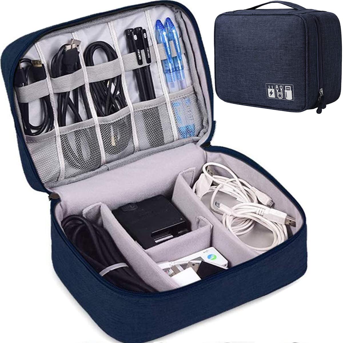 Electronics Accessories Organizer Bag, Electronic Organizer Travel Universal Cable Organizer