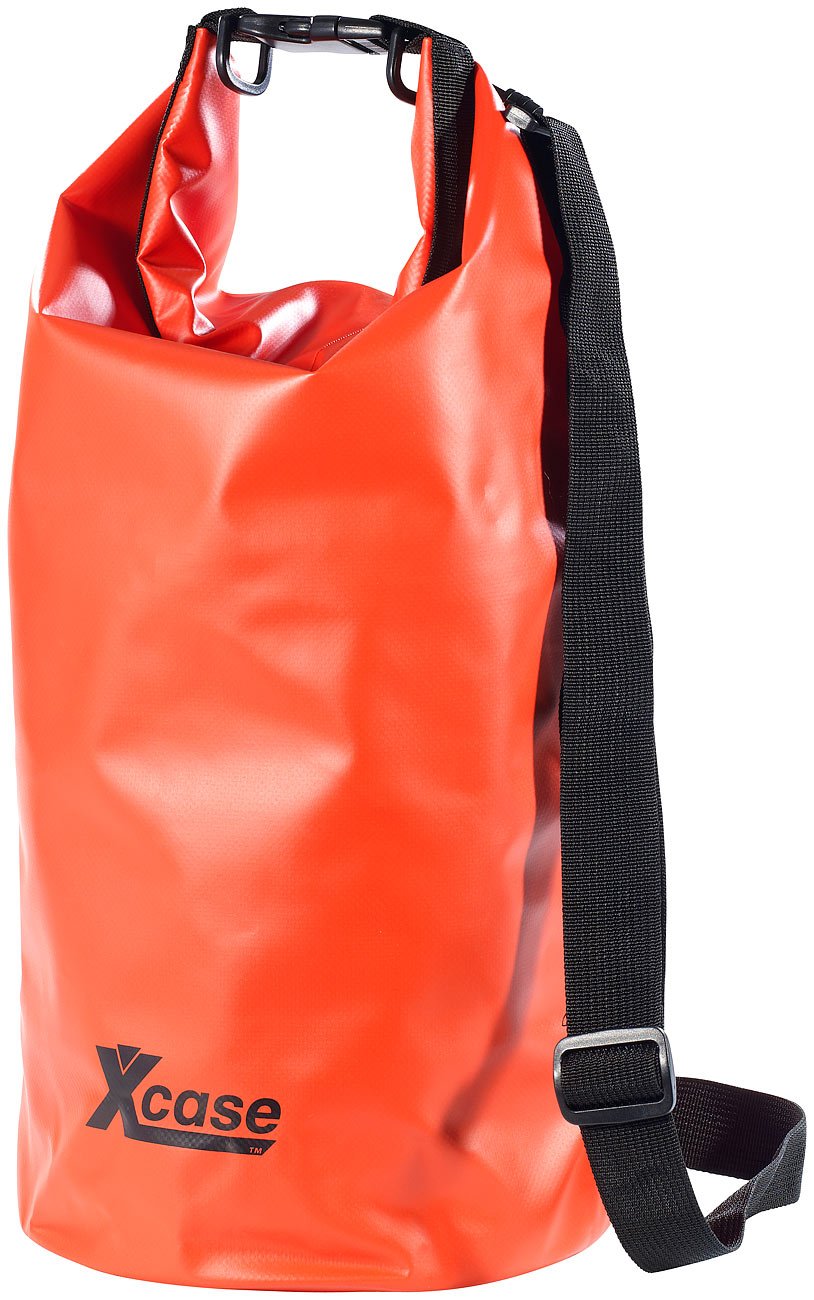 Xcase Outdoor Packsack: Urlauber-Set wasserdichte Packsäcke 16/25/70 Liter, rot (Rolltaschen, Drypacks, Angel)