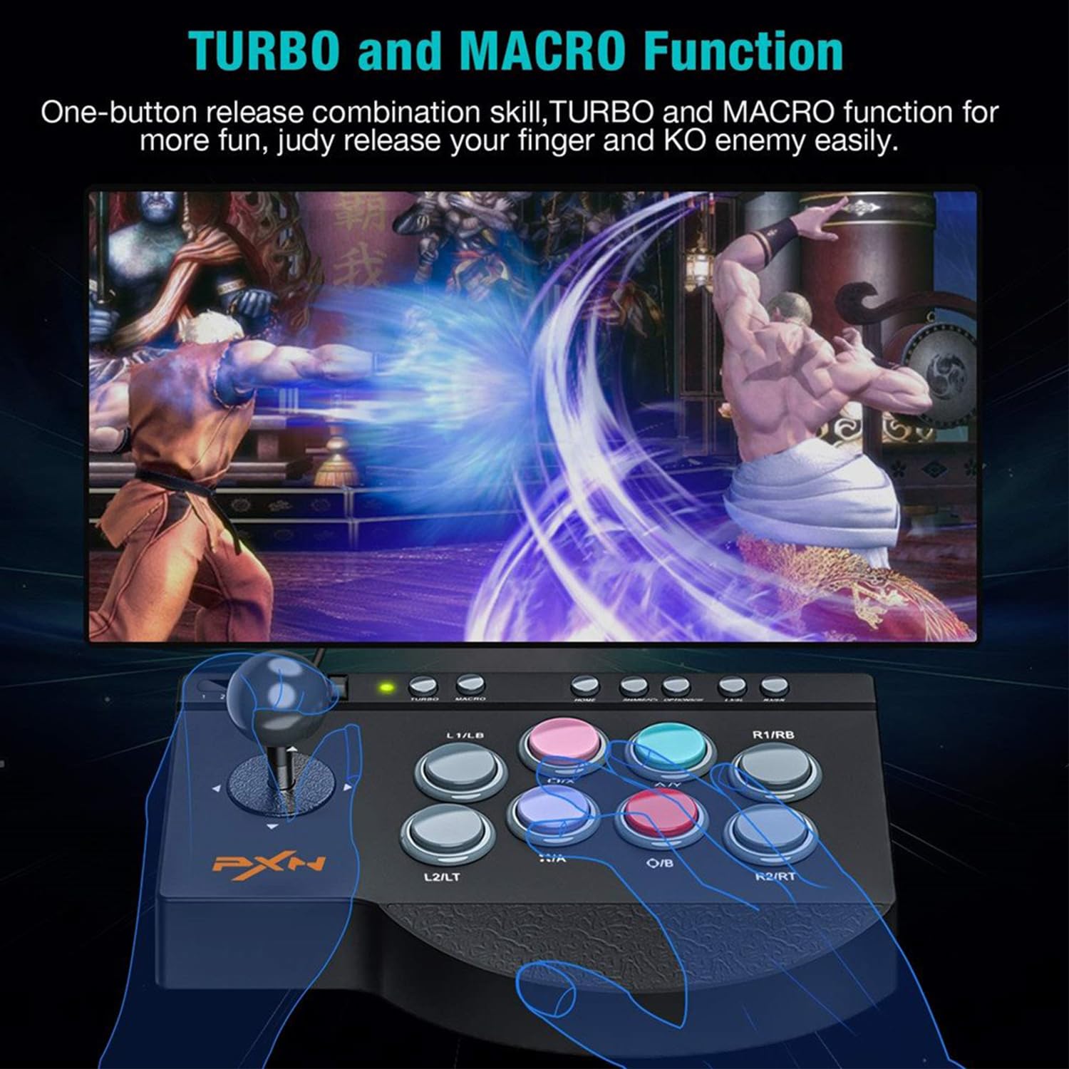 Amazon.com: PXN 0082 Arcade Stick PC Street Fighter USB Arcade