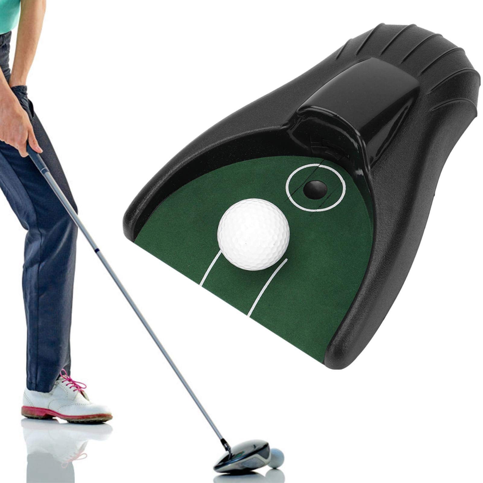 Golf Training Accessory, Golf Putting Mat, Putt Return Machine Golf Return Putting Cup for golf ball kick back indoor rapid practice golf putting practice