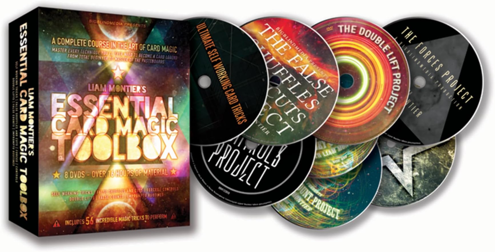 Liam Montier's Essential Card Magic Toolbox by Big Blind Media (8 DVD set) | DVD | Card Magic | Close Up