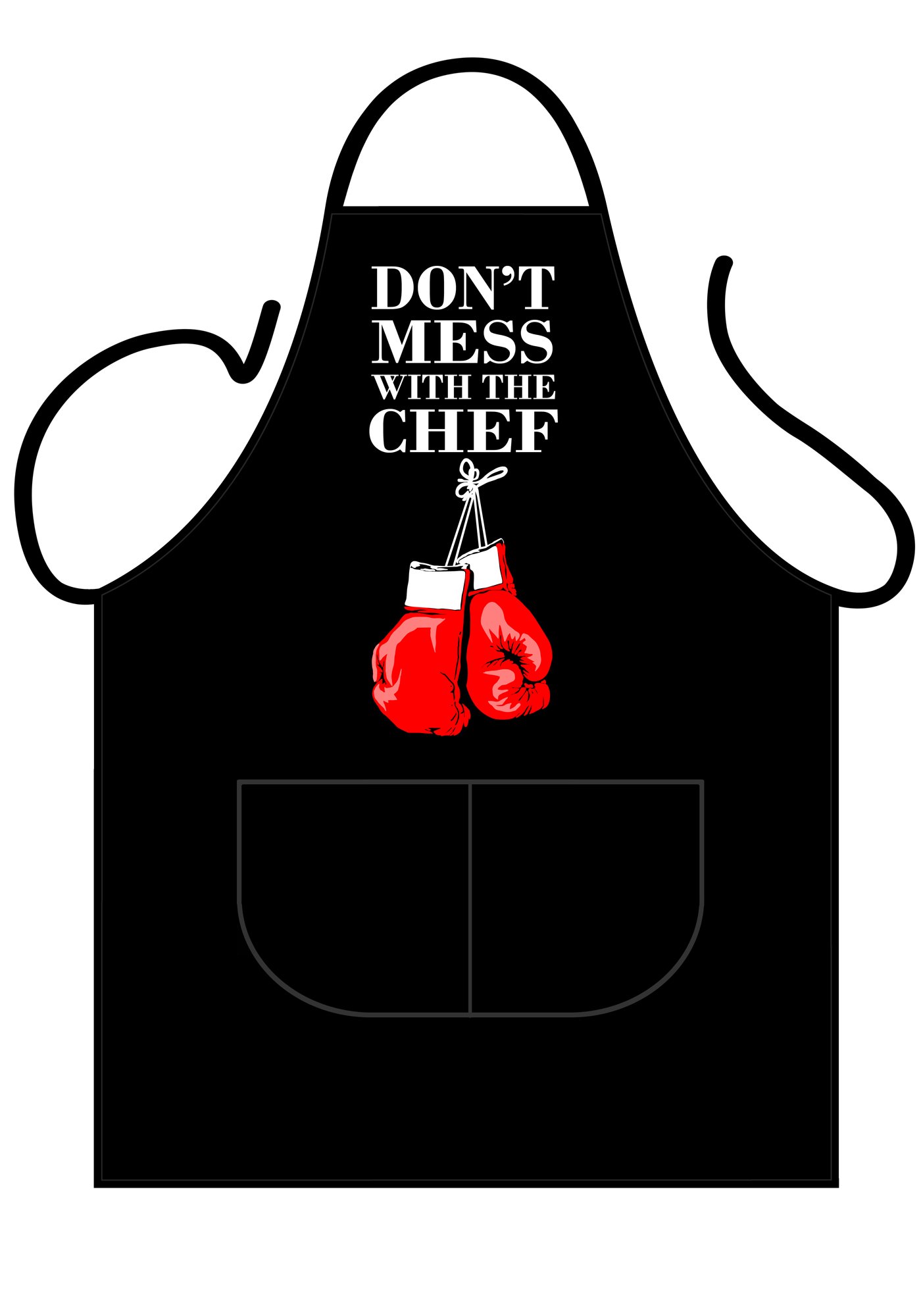 Iconic Aprons Unisex Multi-Colour Don't Mess With The Chef Apron, Polyester-Cotton, 90 X 69 X 0.1 Cm