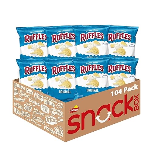 Ruffles Papas fritas, original, 1 onza (paquete de 104)