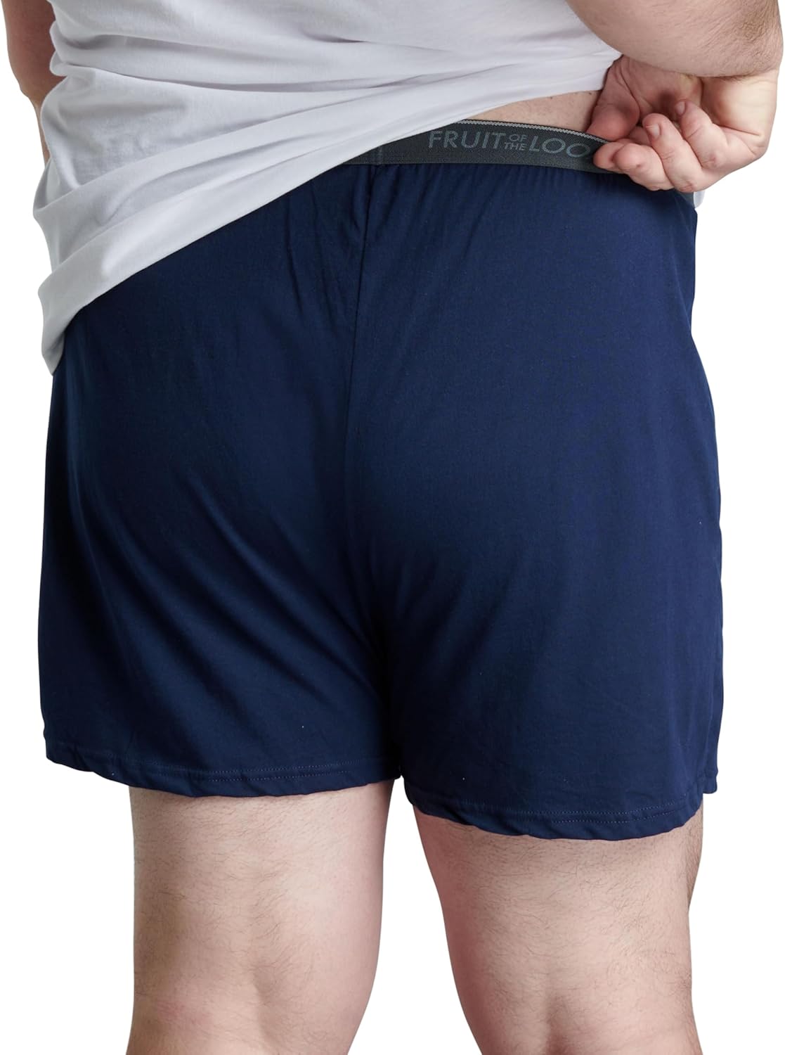 Fruit of the Loom mens Tag-free Knit Boxer Shorts, Relaxed Fit, Moisture Wicking, Assorted Color Multipacks - Image 3