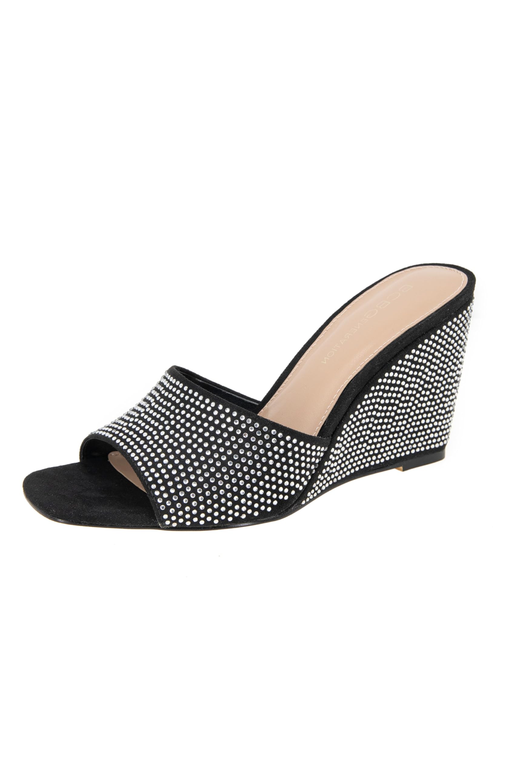 BCBGeneration Women's Glam Sliver Wedge Sandal