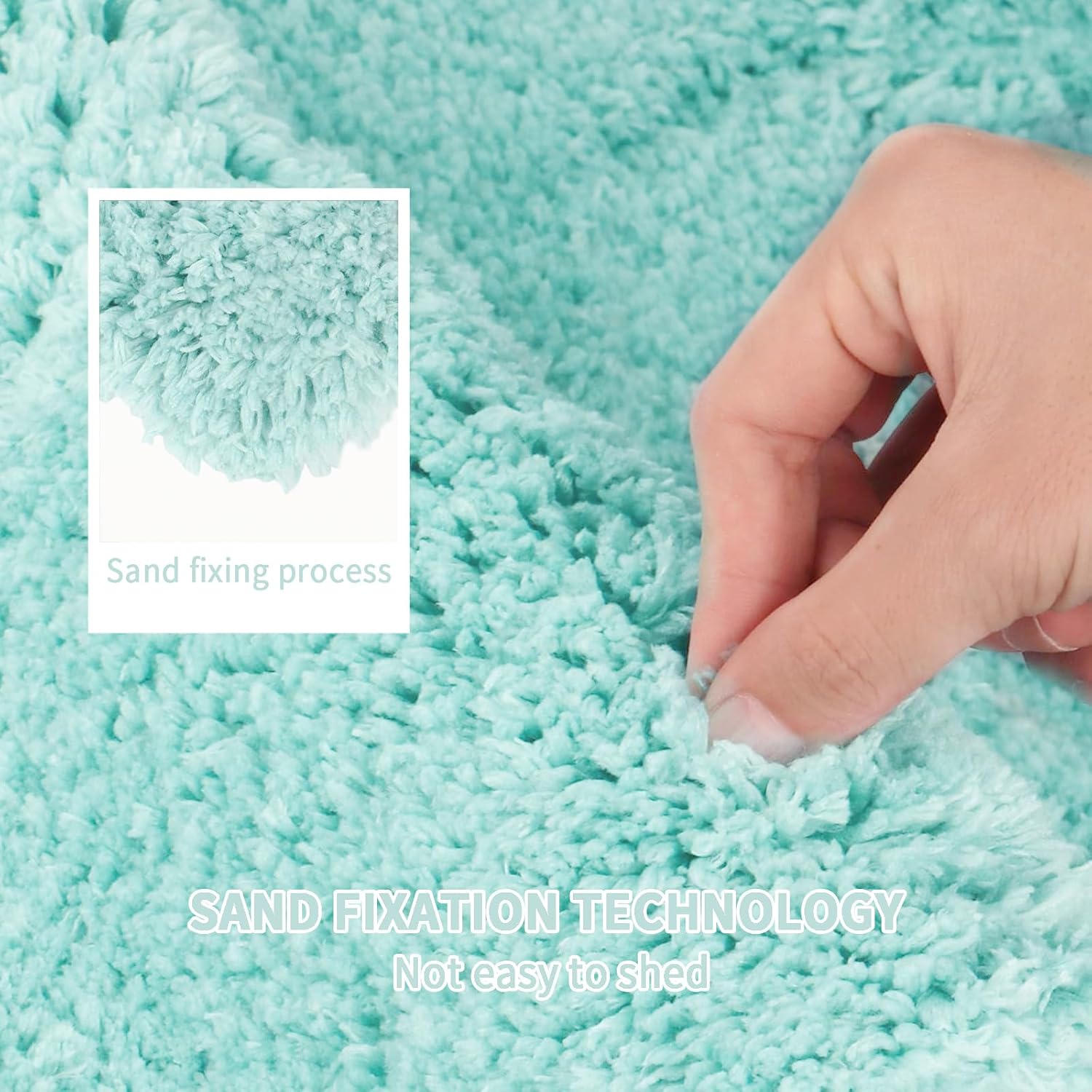 Bathroom Rugs Sets 3 Piece with Adjustable Toilet Seat Cover 17.5"x 15" Machine Washable Bath Rug Set with TPR Non Slip Rubber Backing Solid Bath Mat Set for Luxury Bathroom Decoration