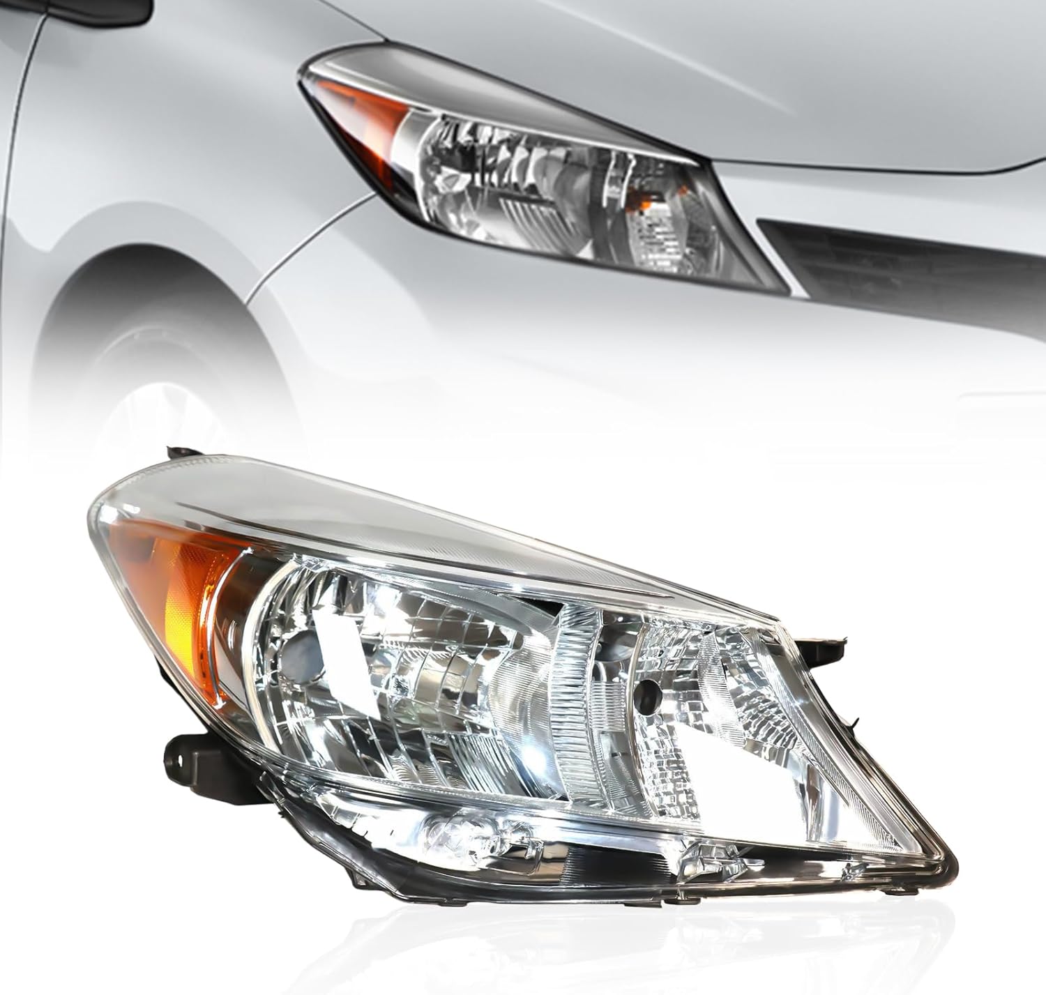 Amazon.com: Headlamp Assembl For 2012 2013 2014 Toyota Yaris/Vitz ...