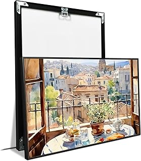 Sicilian breakfast Italian cityscape canvas painting travel art poster r...