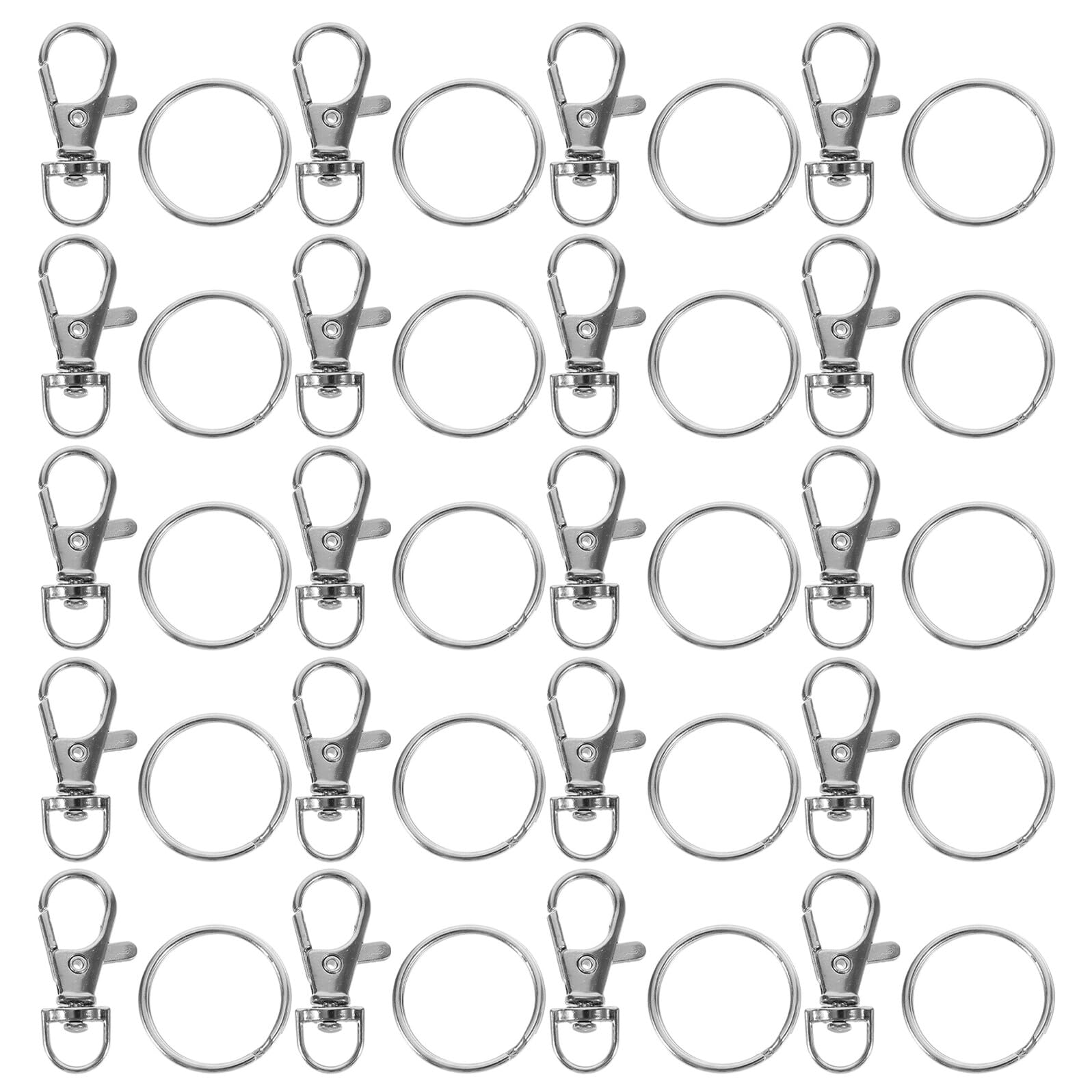 Mousquetons pivotants métal anti-enroulement pour bijoux et colliers