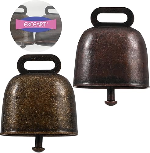 Miniatura 3 de EXCEART 2 Pcs Cow Bells Horse Sheep Grazing Bells Anti-Lost Farming Accessories
