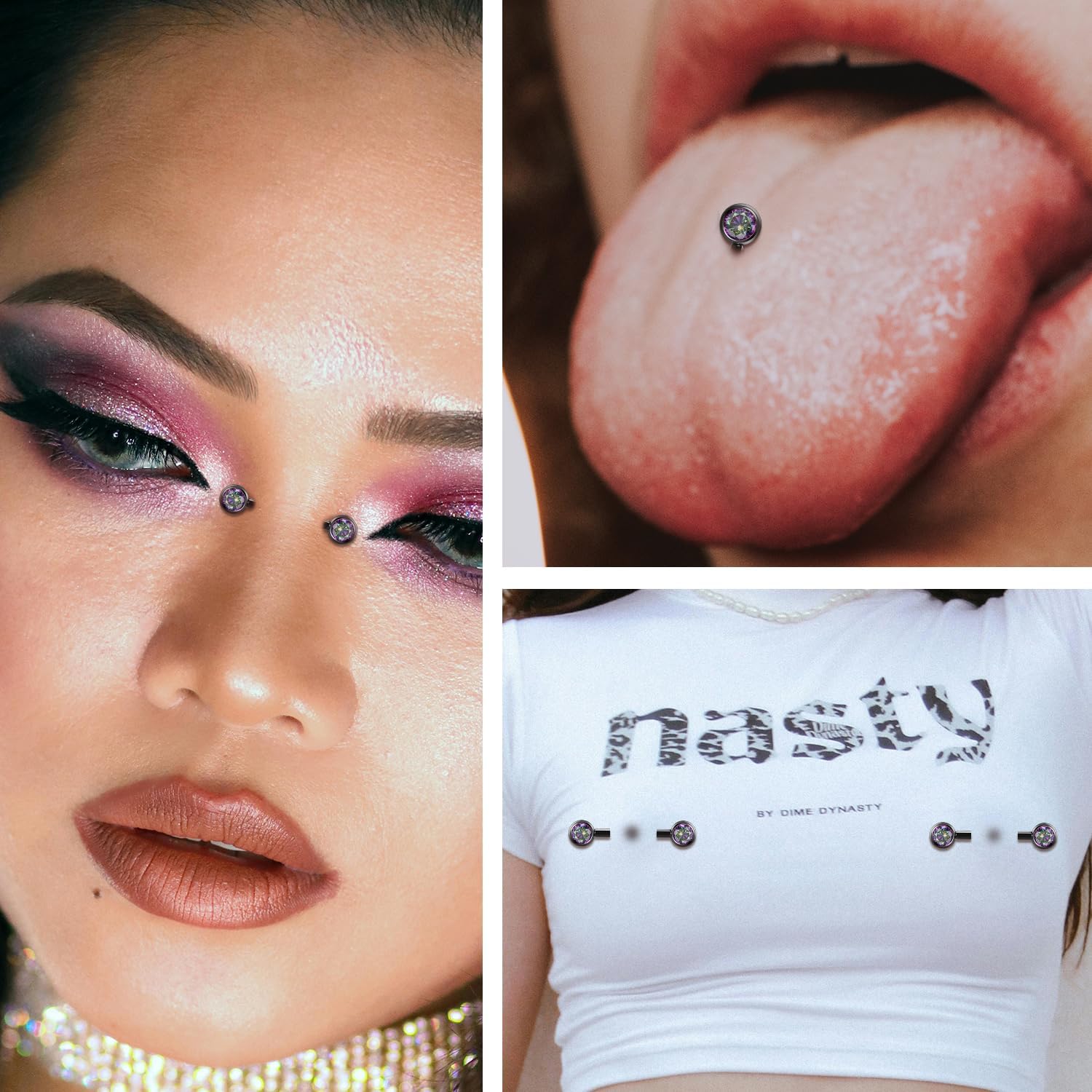 FUNLMO 2pcs Nipple Piercing Jewelry Titanium Nipple Rings Internally Threaded Tongue Rings Bridge Piercing Jewelry Nipple Barbells 14G 12-20mm - Image 4