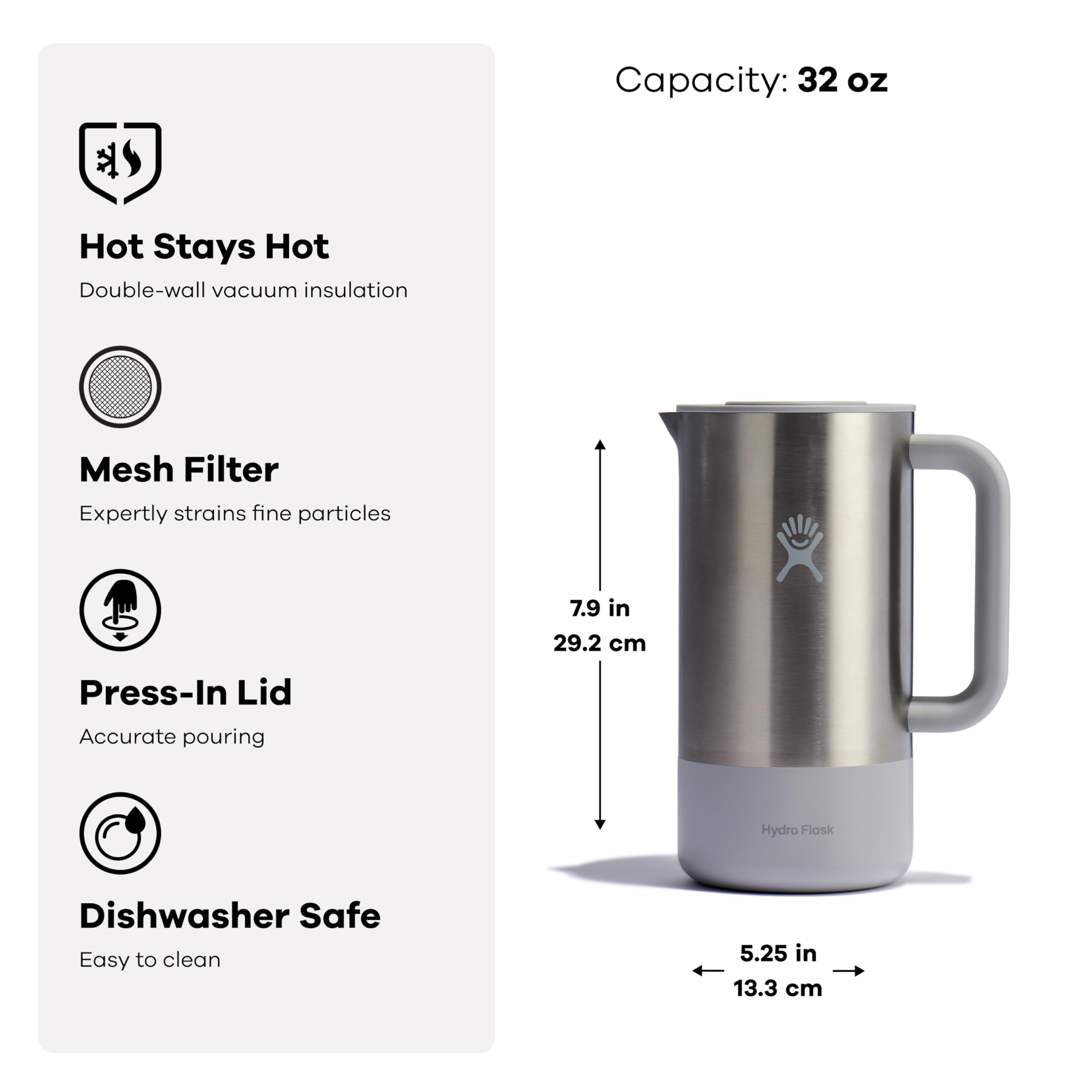 Hydro Flask French Press Birch