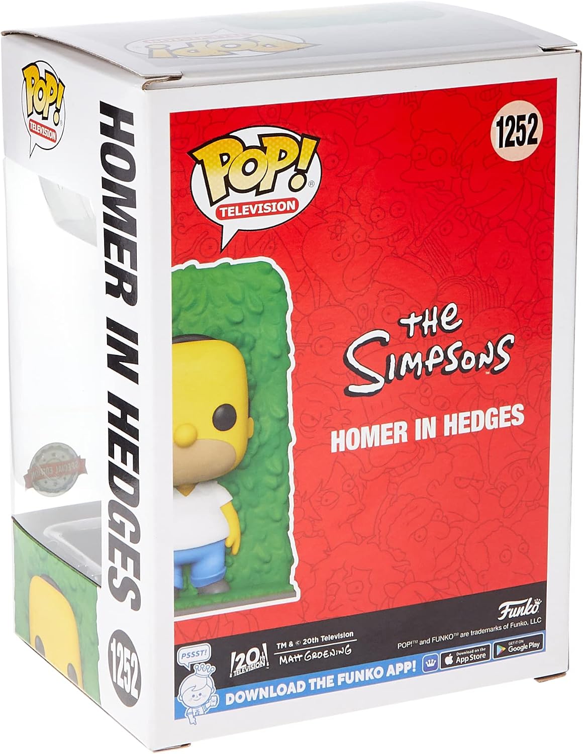 Funko Pop The Simpsons Homer in Hedges Exclusive Vinyl Figure, Multi-colored, Standard - Image 5