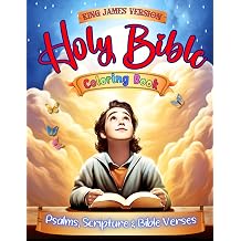 60 KJV Holy Bible Large Print Coloring Pages | Illustrated Psalms Scripture & Bible Verses | Vol III | Interactive Bible Study For Christian Kids & Teens | Jesus Quotes Coloring Book KJV Series