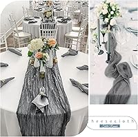 Vista 280 de Showgeous 10 Pack Baby Pink Cheesecloth Table Runner 10FT Long Semi-Sheer Gauze Table Runner Boho or Rustic Wedding Decor for Wedding Decor Arch