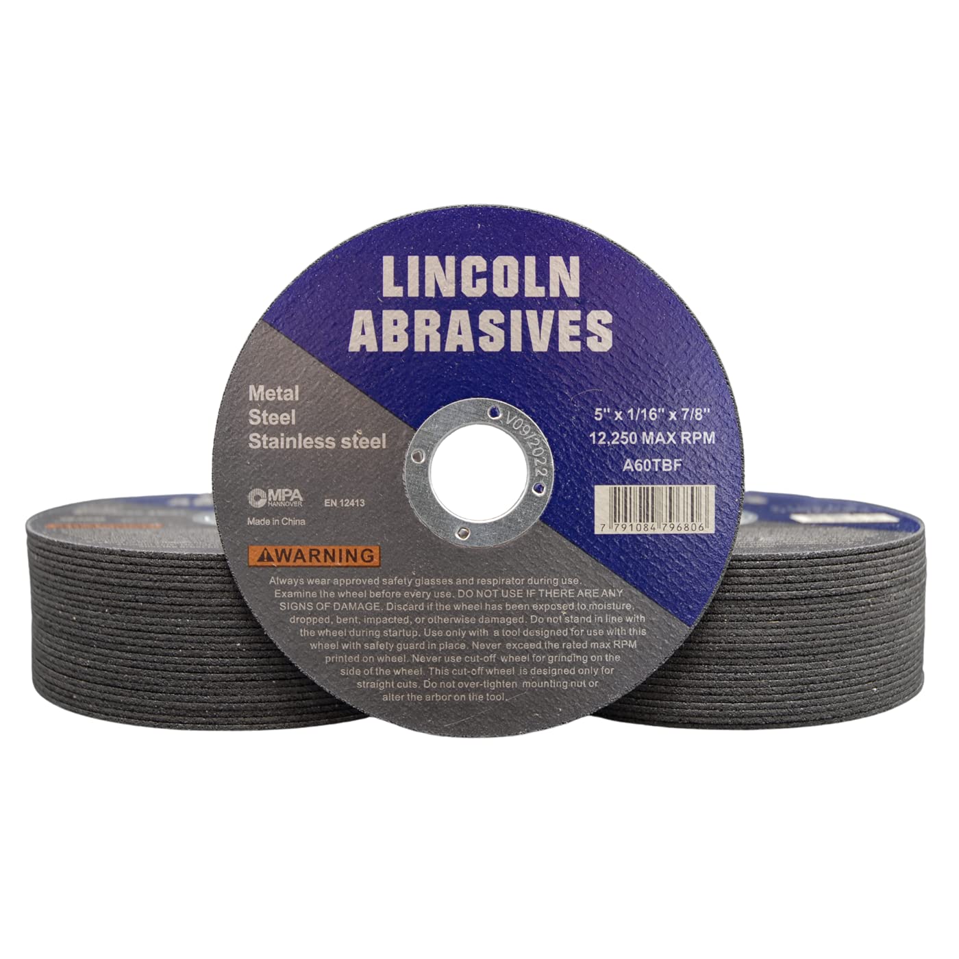 Lincoln Cut-Off Wheels - 50 Pack -19 Lincoln Cut-Off Wheels - 50 Pack -19