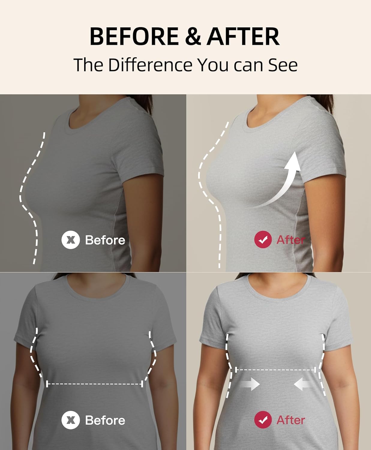 Women's Minimizer Bra Wireless Full Coverage Seamless Comfort Plus Size No Underwire Everyday T-Shirt Jelly Bra - Image 5