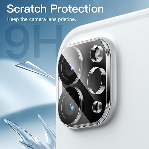 Miniatura 4 de JETech Protector de lente de cámara para iPad Pro de 11 pulgadas12.9 pulgadas (versión 202220212020), vidrio templado transparente HD antiarañazos