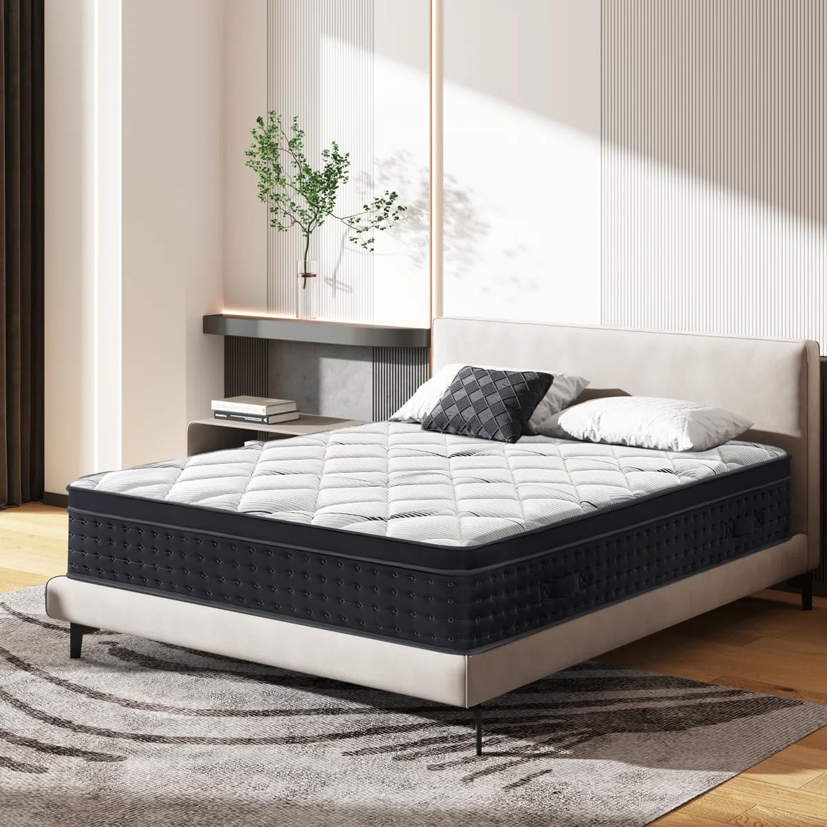 Matelas 140x190 Matelas en Mousse 2 Personnes, Fermeté Moyenne, Agréable pour la Peau et Respirant, 22 cm d'épaisseur (Matelas 140x190x22cm)