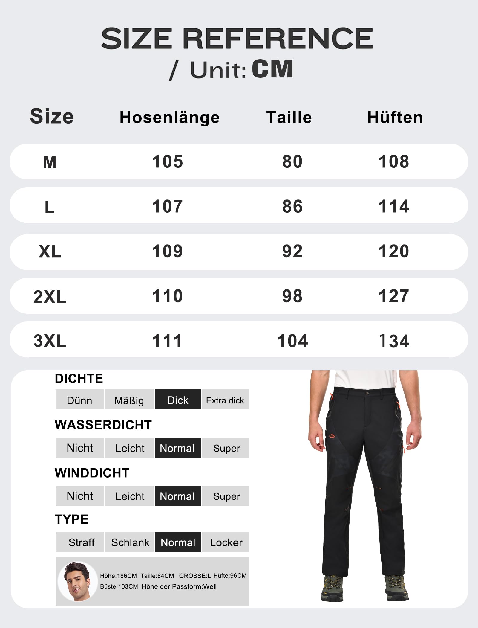 Zoofly Pantalones Invierno Hombre Trekking Hombre Impermeables Pantalon Trekking Hombre Invierno Calentar Escalada Senderismo Esquiar Aire Libre Pantalon Trekking Hombre Invierno