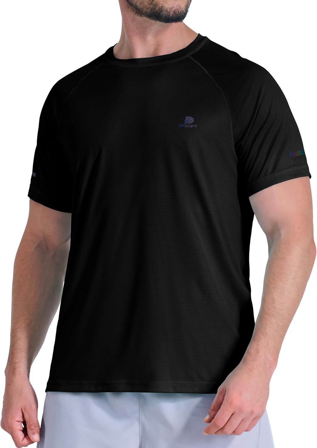 DFSOFT Men's Short Sleeve Workout Shirts Quick Dry Lightweight T-Shirts Gym Running Athletic Tshirt for Summer