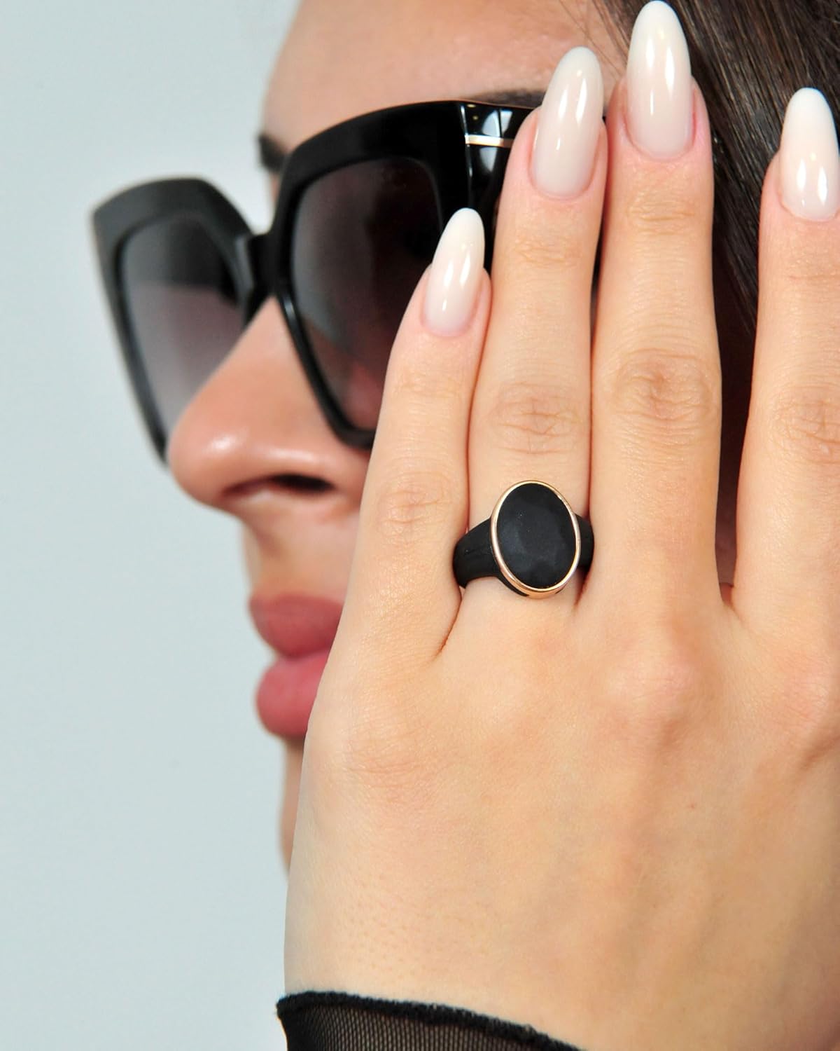 Rinfit Silicone Wedding Bands for Women - Women's Silicone Rings - Rubber Wedding Band - Oversized Oval - Patent Pending Design - Image 7