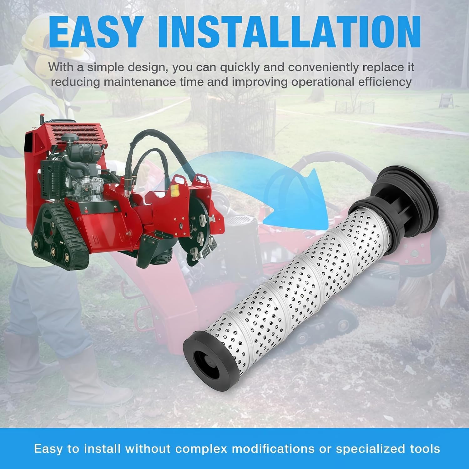 114-3039 Hydraulic Filter Fit for Toro Stump Grinder TRX26 STX26 Trencher TRX-300 Fit for Wacker RD12 A-90 RD16-100 RD16-90 RD27 Parker PT Series Replace 0163334 SH51397