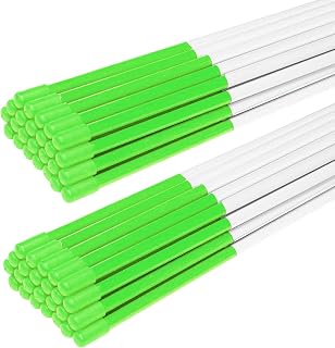Driveway Markers 57‑inch Green Reflective Plow Stakes 50‑Pack
